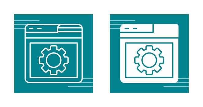 Browser Setting Vector Icon
