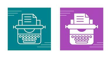 Typewriter Vector Icon