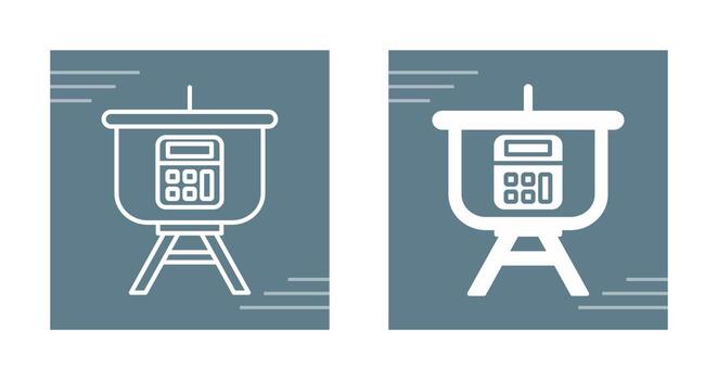 Calculation Presentation Vector Icon