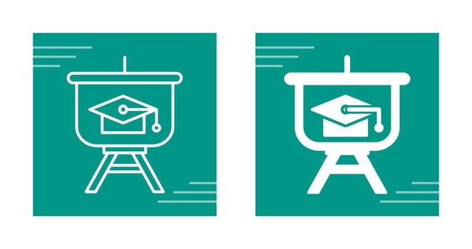 Graduation Presentation Vector Icon