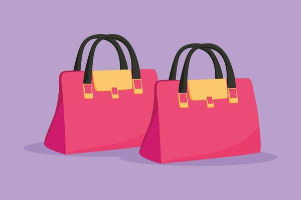 A Set Of Women's Handbags, A Women's Bag. Flat Design, Vector Illustration,  Vector. Royalty Free SVG, Cliparts, Vectors, and Stock Illustration. Image  77928316.