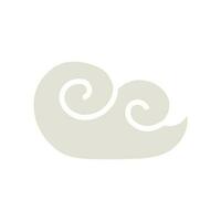cloud in flat trendy style. simple shapes, vector illustration. concept icons for weather conditions