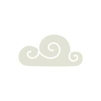 cloud in flat trendy style. simple shapes, vector illustration. concept icons for weather conditions