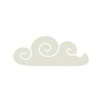 cloud in flat trendy style. simple shapes, vector illustration. concept icons for weather conditions