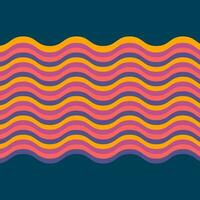 Colorful retro wave seamless pattern vector