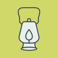 Oil Lamp Vector Icon