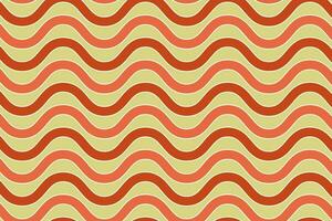 Retro wavy line seamless pattern vector