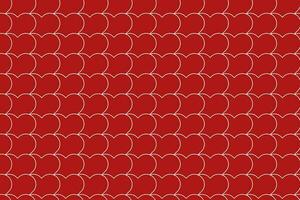 Overlapping red heart seamless pattern vector