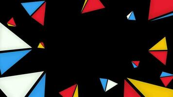 3d Dreiecke abstrakt Logo verraten kostenlos Video 4k hd Auflösung