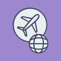 Global Flights Vector Icon