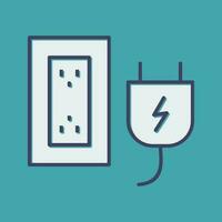 Plug and Socket Vector Icon
