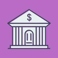 Bank Building Vector Icon