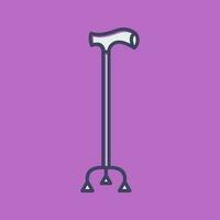 Walking Stick Vector Icon