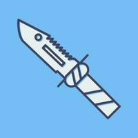 icono de vector de cuchillo