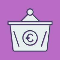 Euro Basket Vector Icon