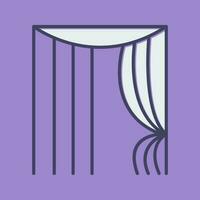 Curtains Vector Icon