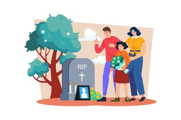 Families gather to honor their loved ones who have passed away in service.
