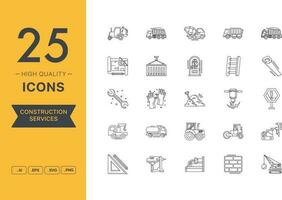 Vector set of Construction icons