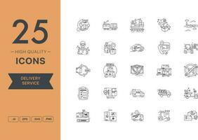 Vector set of Delivery Service icons