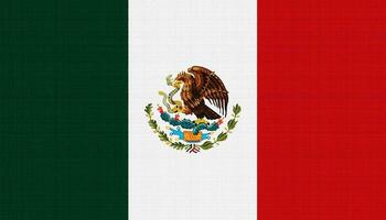 Flag of Mexico on a textured background. Concept collage. photo