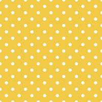 Polka dot seamless pattern, white and yellow, can be used in the design of fashion clothes. Bedding, curtains, tablecloths photo