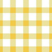 Gingham seamless pattern, yellow and white Can be used to decorate fashion clothes. Bedding, curtains, tablecloths photo