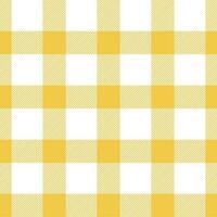 Gingham seamless pattern, yellow and white Can be used to decorate fashion clothes. Bedding, curtains, tablecloths photo