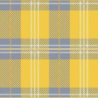 Tartan seamless pattern, gray and yellow, can be used in the design of fashion clothes. Bedding, curtains, tablecloths photo