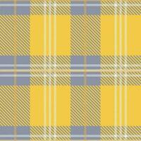 Tartan seamless pattern, gray and yellow, can be used in the design of fashion clothes. Bedding, curtains, tablecloths photo