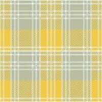 Tartan seamless pattern, gray and yellow, can be used in the design of fashion clothes. Bedding, curtains, tablecloths photo