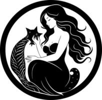 Mermaids - High Quality Vector Logo - Vector illustration ideal for T-shirt graphic