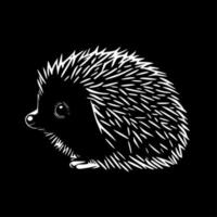 Hedgehog, Minimalist and Simple Silhouette - Vector illustration