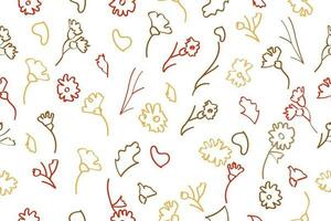 Seamless Floral Pattern with Colorful Colors vector