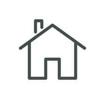 Smart house related icon outline and linear vector. vector