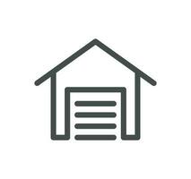 Smart house related icon outline and linear vector. vector