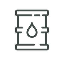 Energy types related icon outline and linear vector. vector