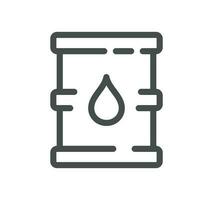 Energy types related icon outline and linear vector. vector