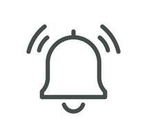 Notification related icon outline and linear vector. vector