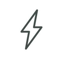 Energy types related icon outline and linear vector. vector