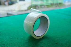 photo of white solation with green background