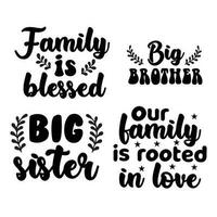 family t shirt design bundle ,Digital Download Bundle vector