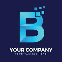 B Letter Logo Design vector