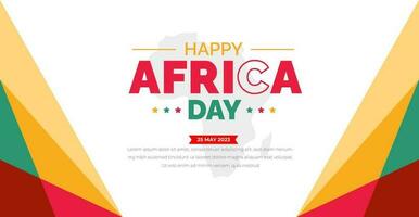 happy Africa day background or banner design Template. vector