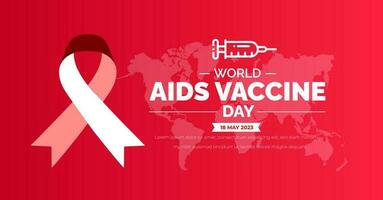 World AIDS Vaccine Day background or banner design template. vector