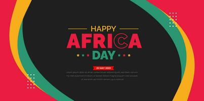 happy Africa day background or banner design Template. vector