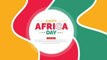 happy Africa day background or banner design Template. vector