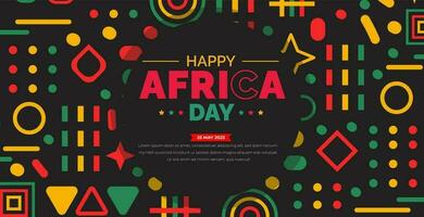 happy Africa day background or banner design Template. vector