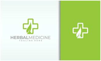 natural médico logo vector