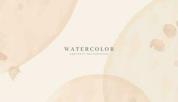 Abstract horizontal watercolor background. Neutral light colored empty space background illustration vector