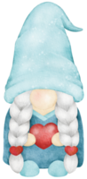 infirmière gnome médical gnome aquarelle clipart png